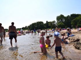 plaża Jelitkowo,ujście Potoku Oliwskiego do zatoki